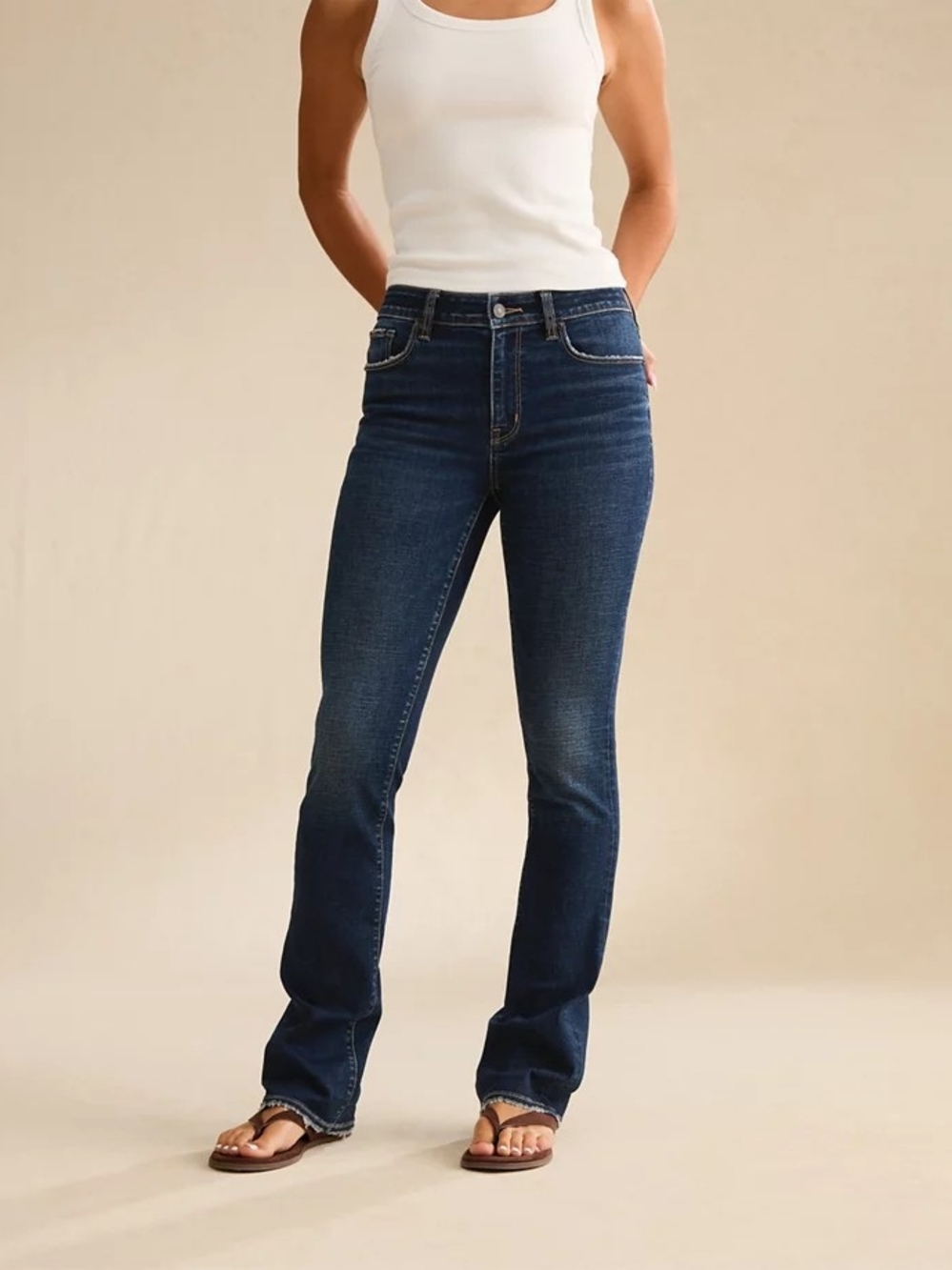 American Eagle Outfitters Dark Blue Boot-Cut Jeans